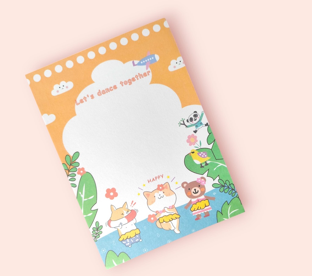 Cute Kawaii Animal Memo Pad