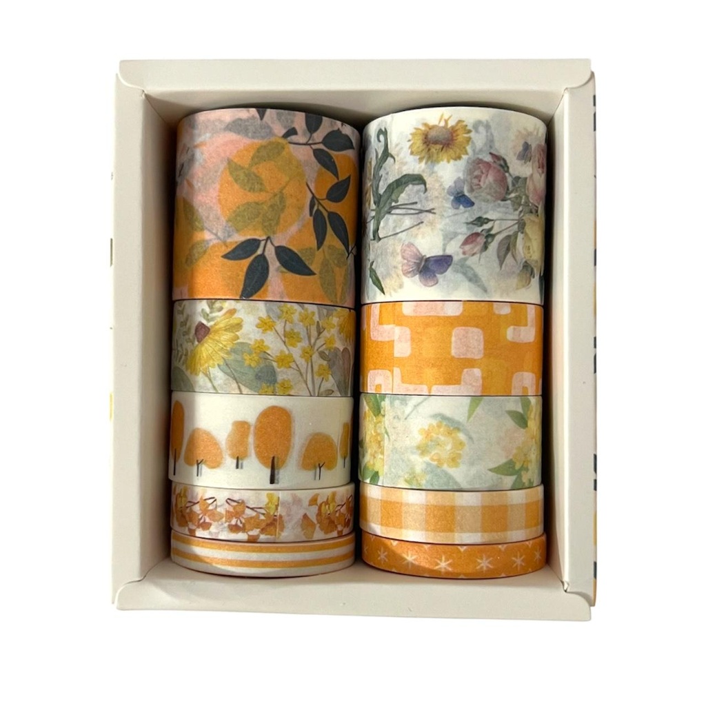 Set de Bandă Washi cu Lămâie de Vară